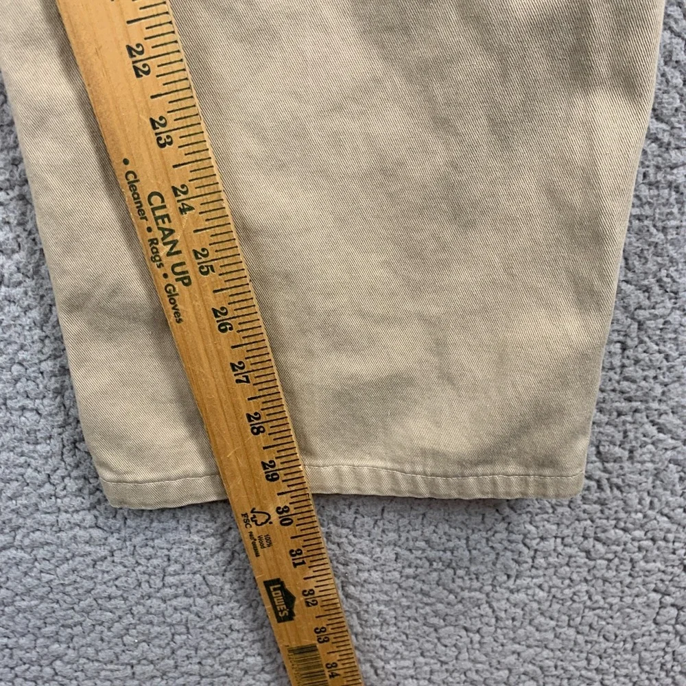 Polo Ralph Lauren Chino Pants Mens 36 x 32 Khaki Tan Pleated Vintage Made In USA